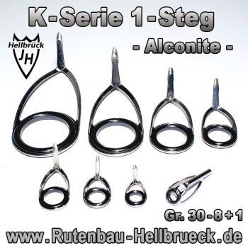 Ringsatz - K-Serie - 1-Steg - Stegfarbe: Chrome / Silber